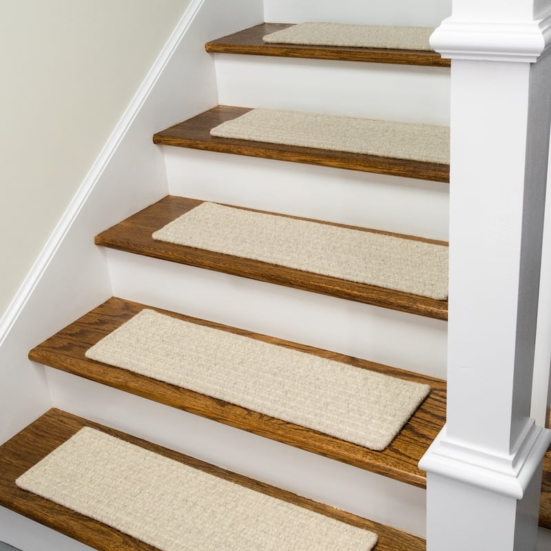 Natural Woven SET7 Braided Stair Treads In 3 Colors On Sale Bed Bath & Beyond 35976120